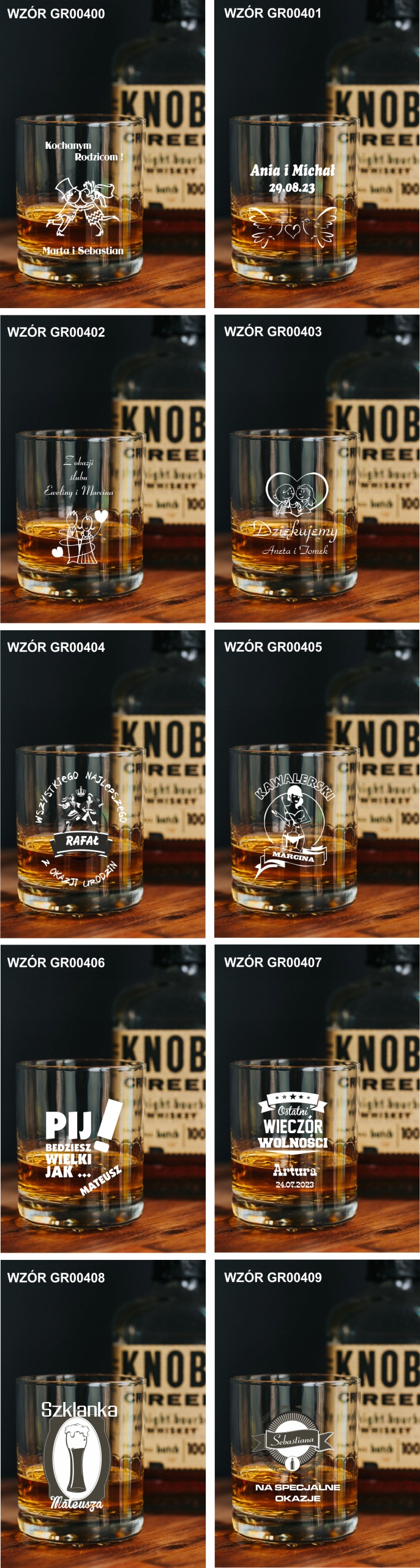 Szklanka do WHISKY z grawerem prezent na urodziny