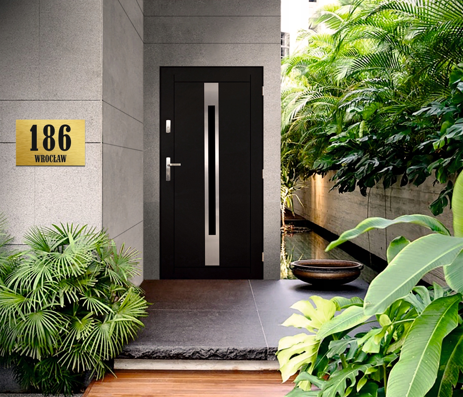 Tabliczka adresowa numer domu NAZWA ULICY 40x30 cm SZYLD NA DOM nazwa ulicy