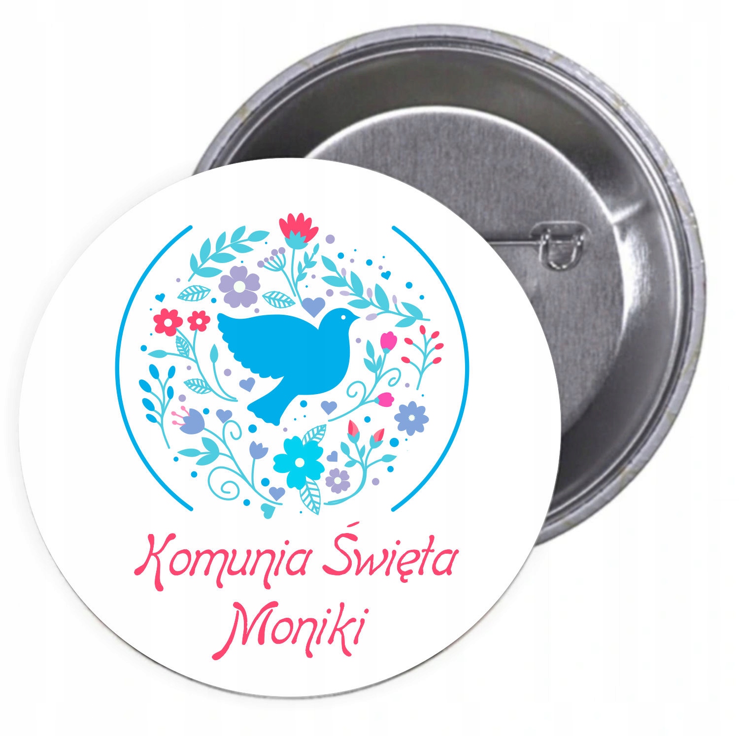 Przypinki buttony I KOMUNIA ŚWIĘTA MONIKI