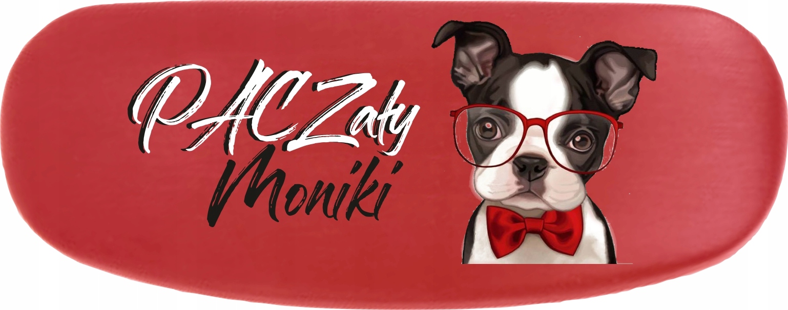 ETUI na okulary z IMIENIEM