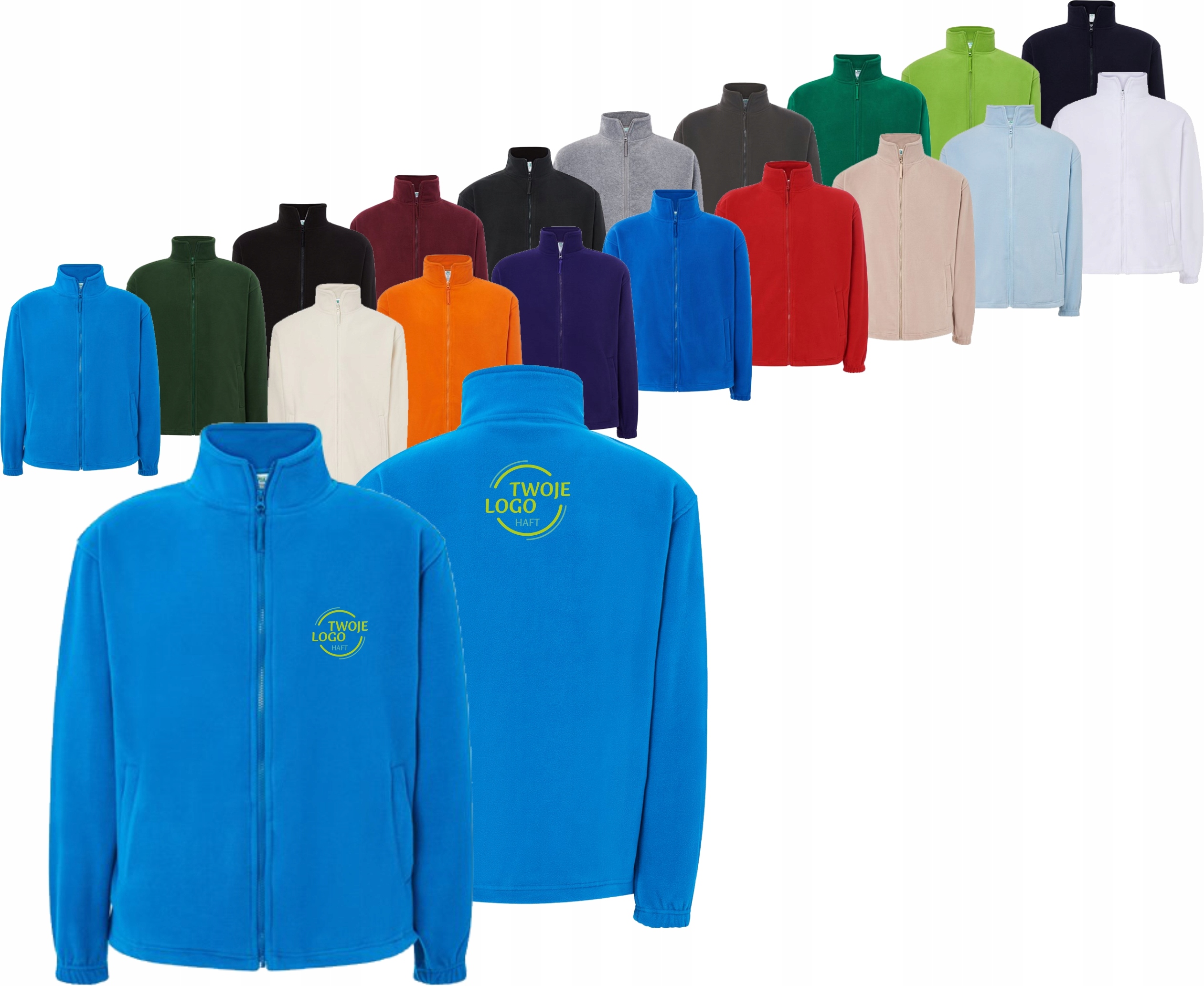 Polar męski zapinany na zamek TWÓJ HAFT LOGO GRAFIKA firmowy reklamowy