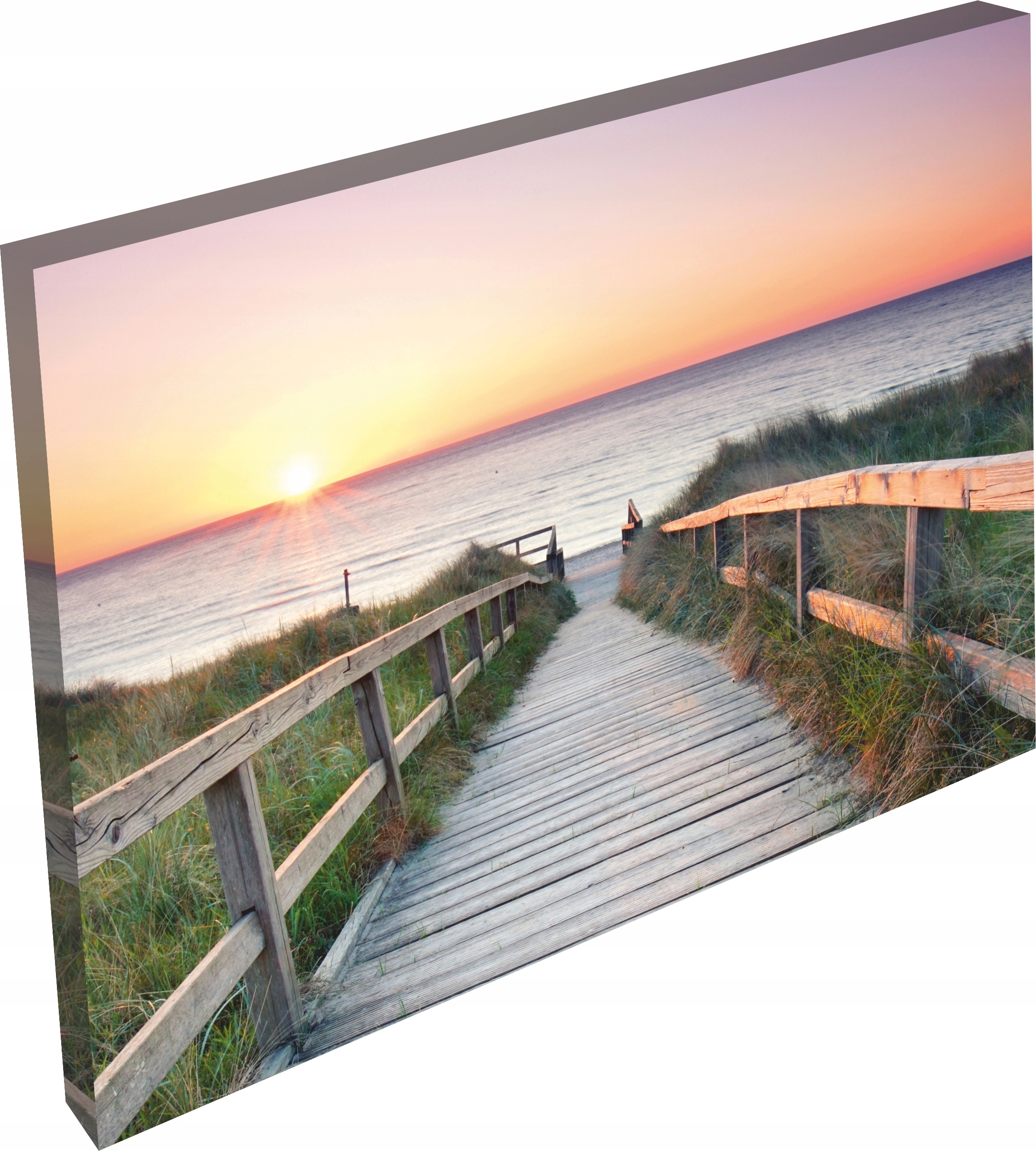 OBRAZ na płótnie WIDOK MOST ZACHÓD SŁOŃCA 120x80