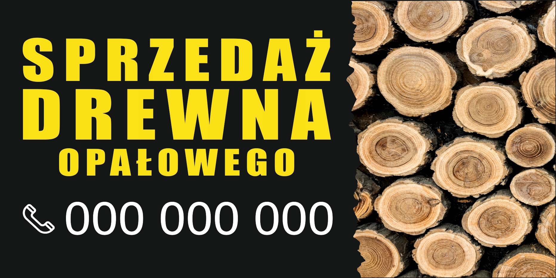 BANER REKLAMOWY szyld projekt 130x80 cm TARTAK