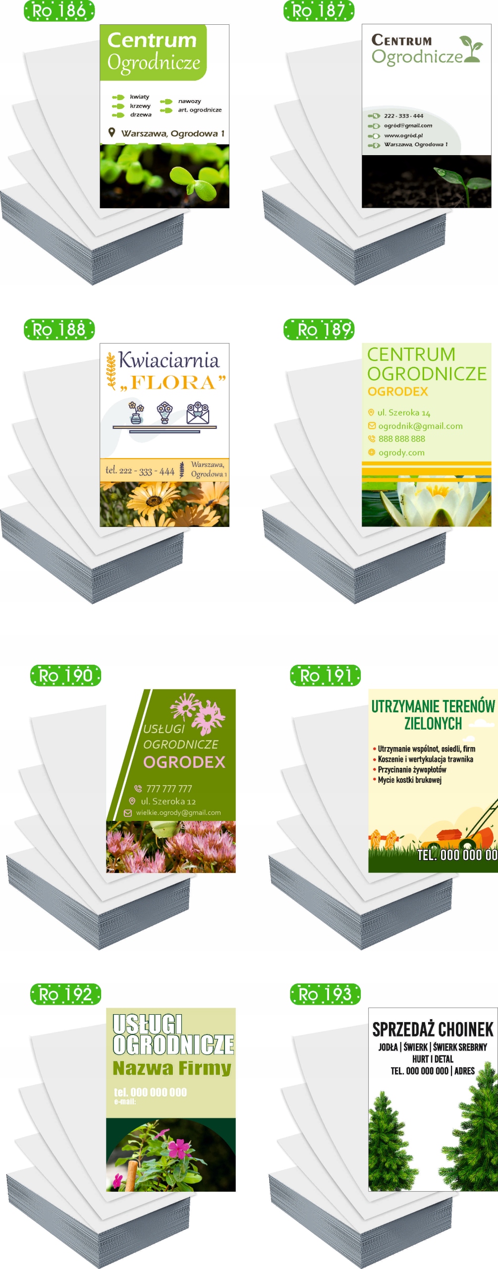 Ulotki A5 5000szt reklamowe firmowe różne wzory KOMPOZYCJE NAGROBNE