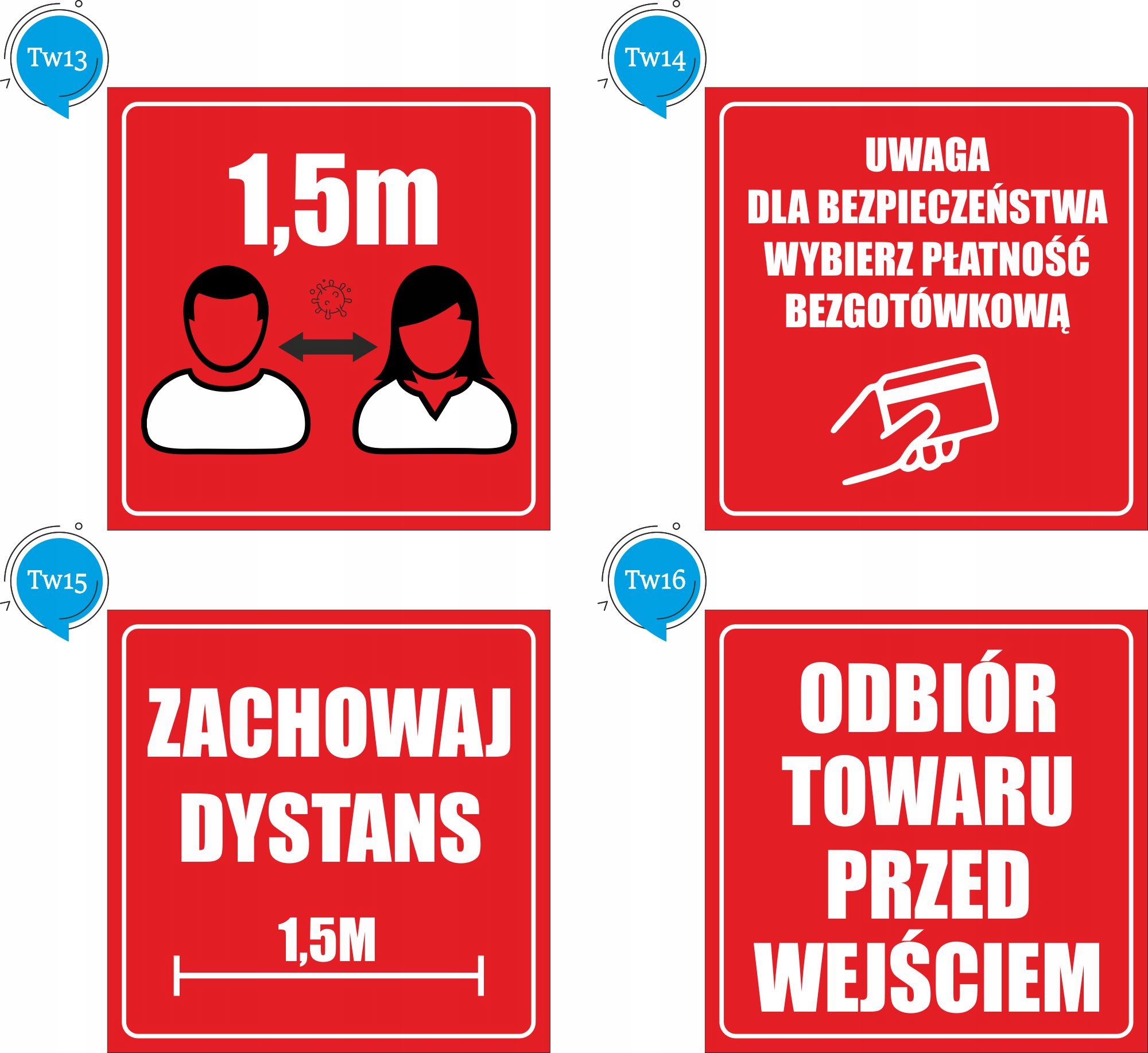 Wejście tylko w masce ochronnej NAKLEJKA