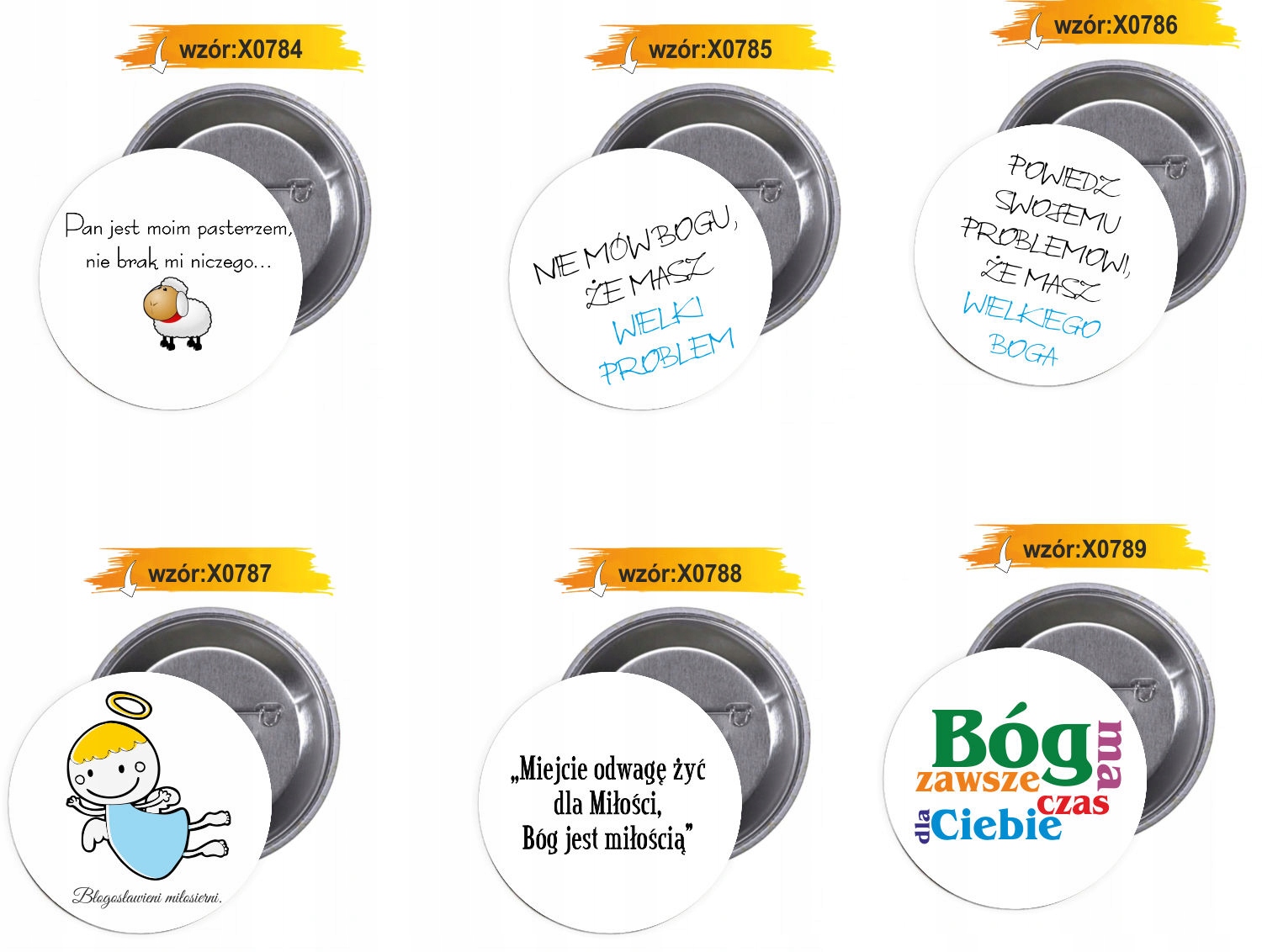 Przypinki buttony RELIGIJNE - BŁOGOSŁAWIENI