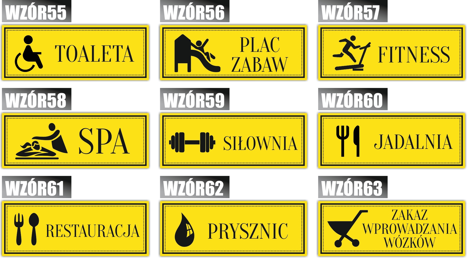 Tabliczka nierdzewana grawer TOALETA