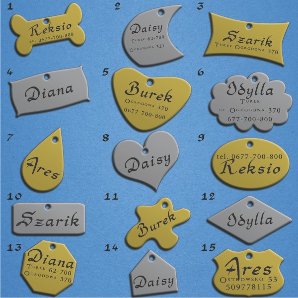 IDENTYFIKATOR adresówka ZAWIESZKA dla psa kota