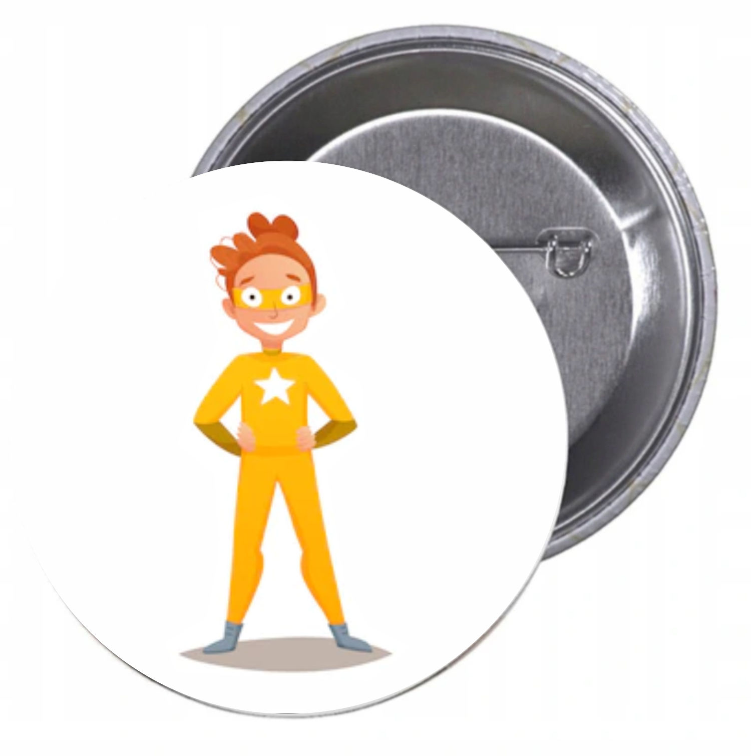 Przypinki buttony SUPER BOHATER znaczki