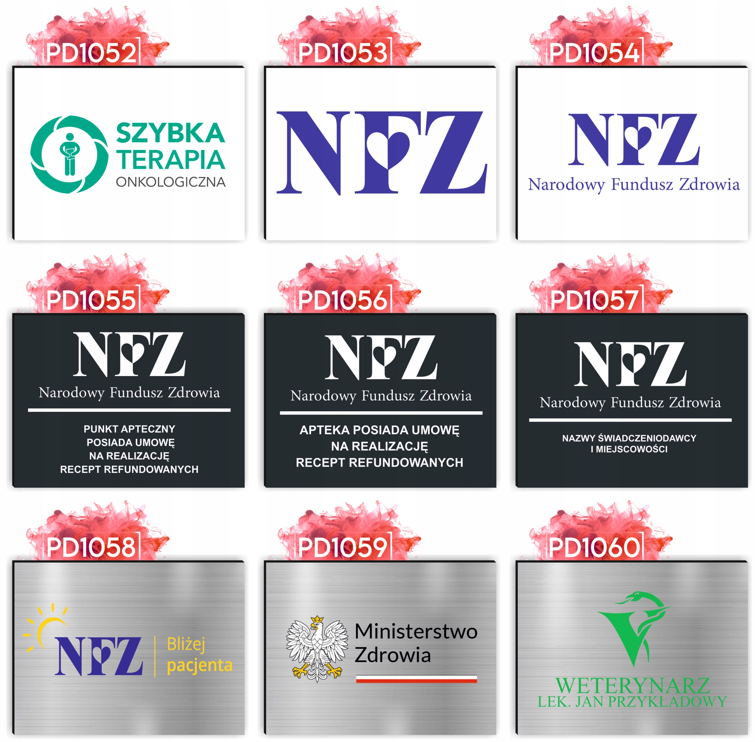 nadruk UV dibond TABLICZKA 30x20 CM lekarska LOGO RZECZNIK PRAW PACJENTA