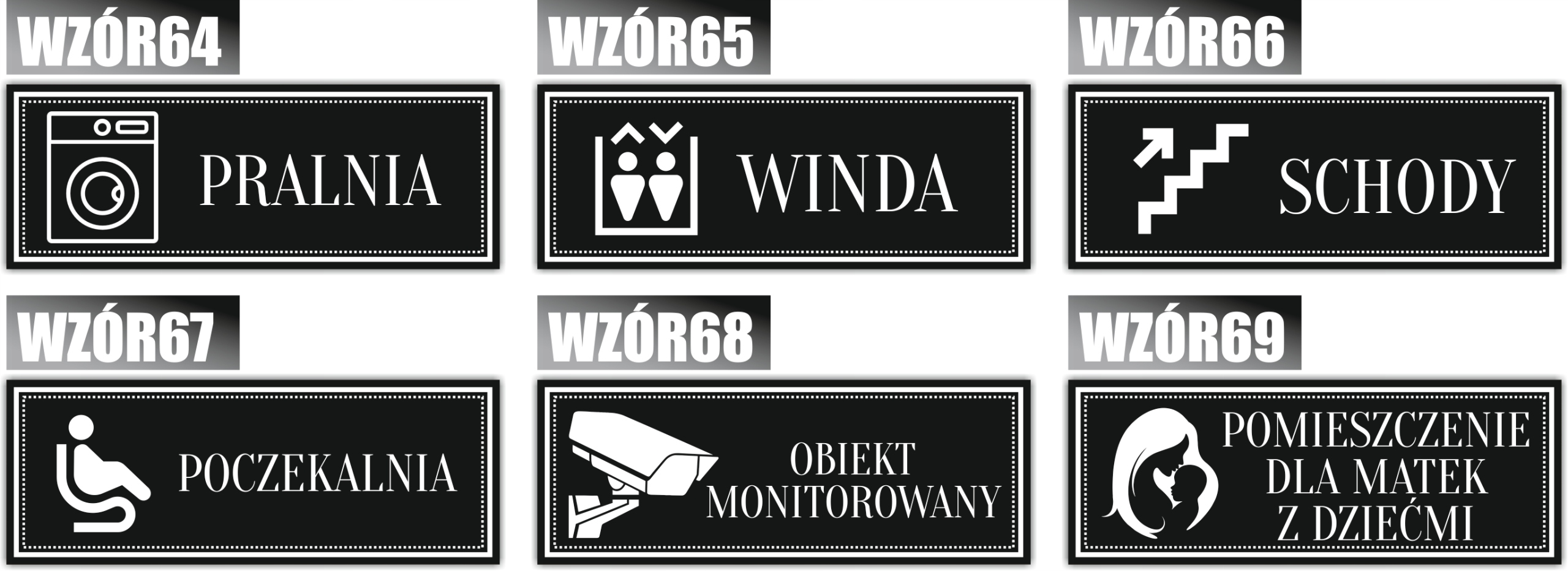 Tabliczka Grawer na Drzwi informacyjna UWAGA PIES