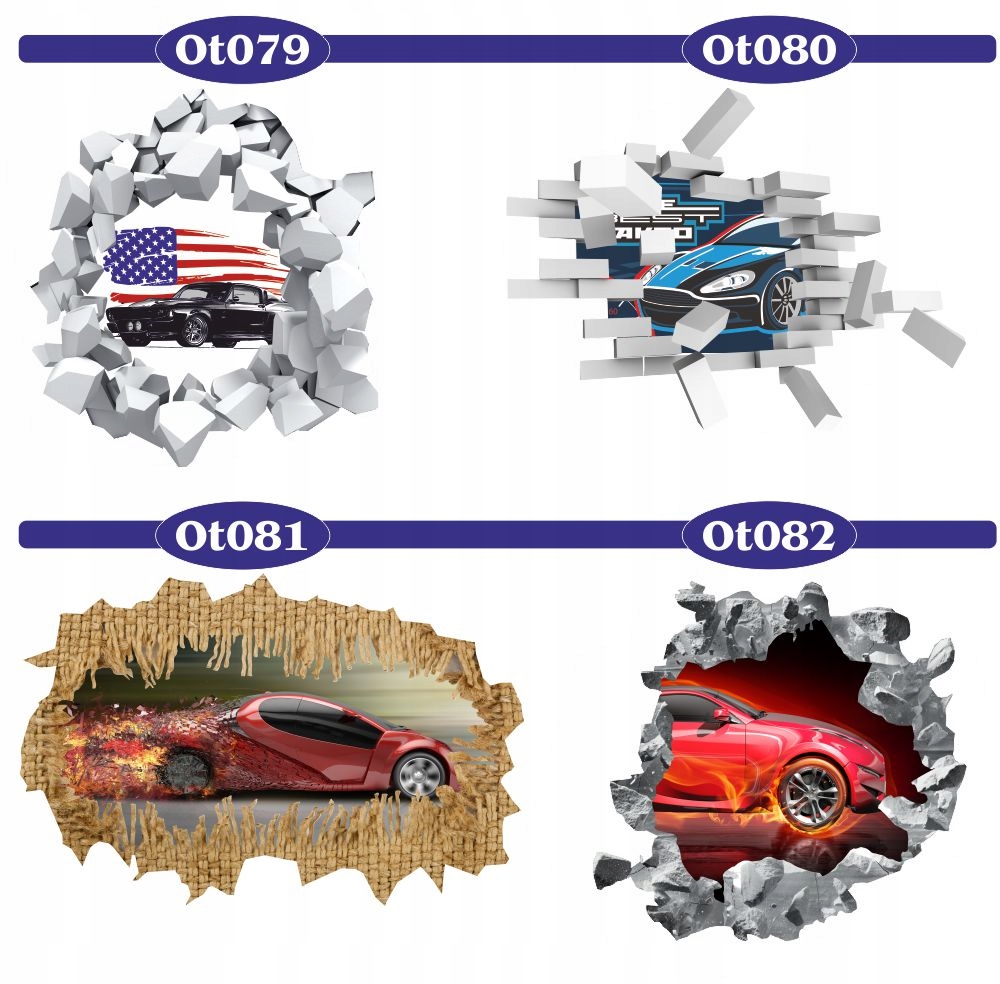 Naklejka samoprzylepna 3D do pokoju dziecięcego