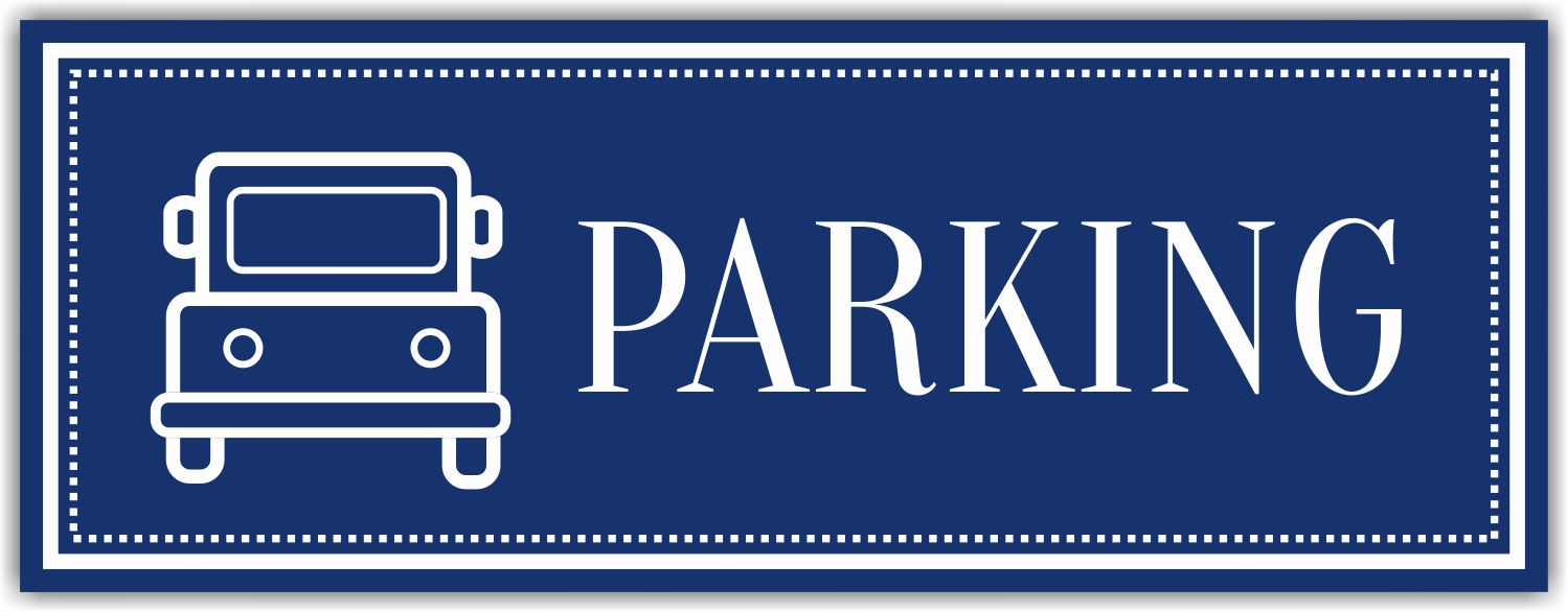 Tabliczka nierdzewana grawer PARKING