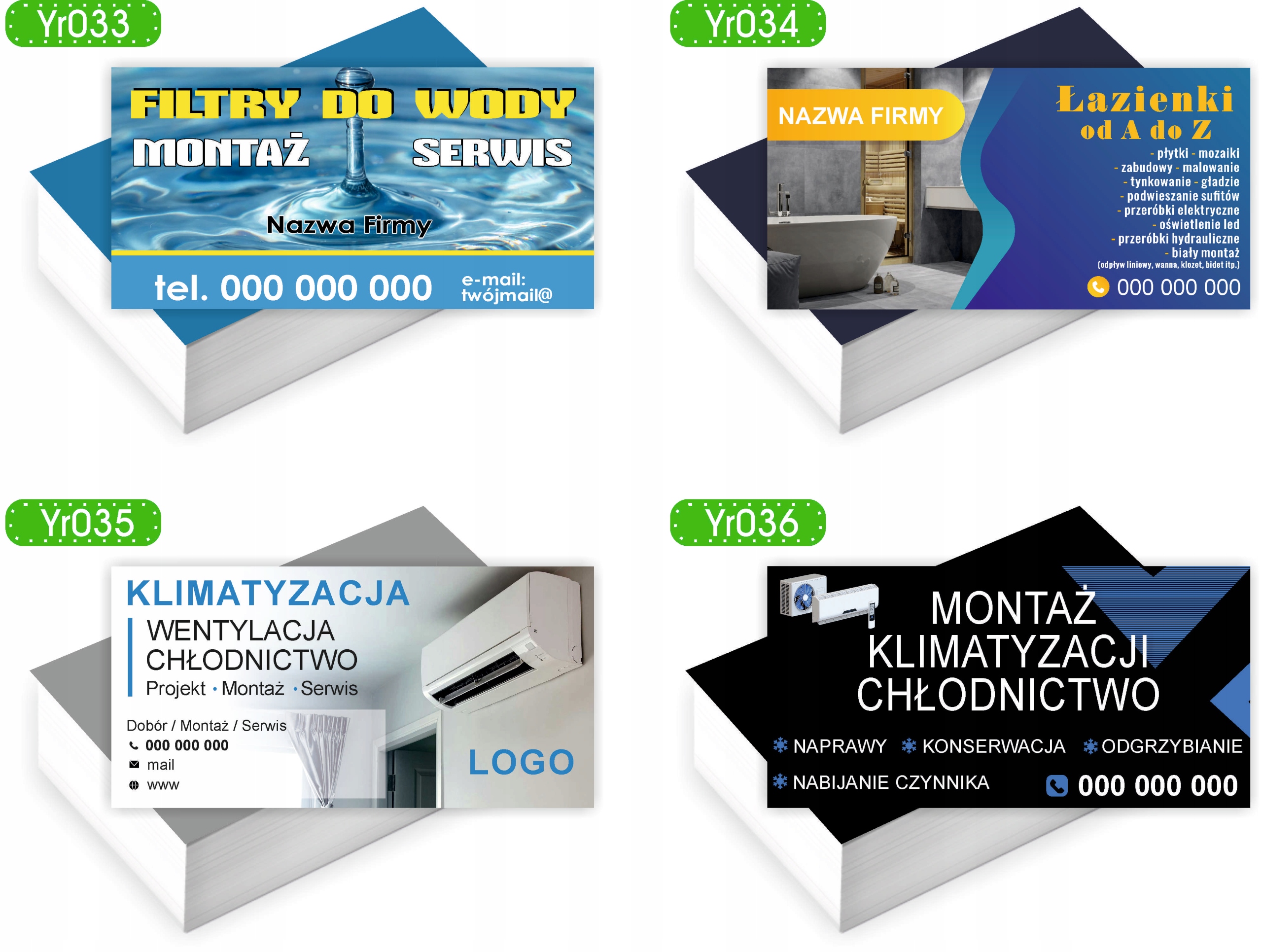 Wizytówki firmowe reklamowe 200szt DUŻY WYBÓR MECHANIKA POJAZDOWA