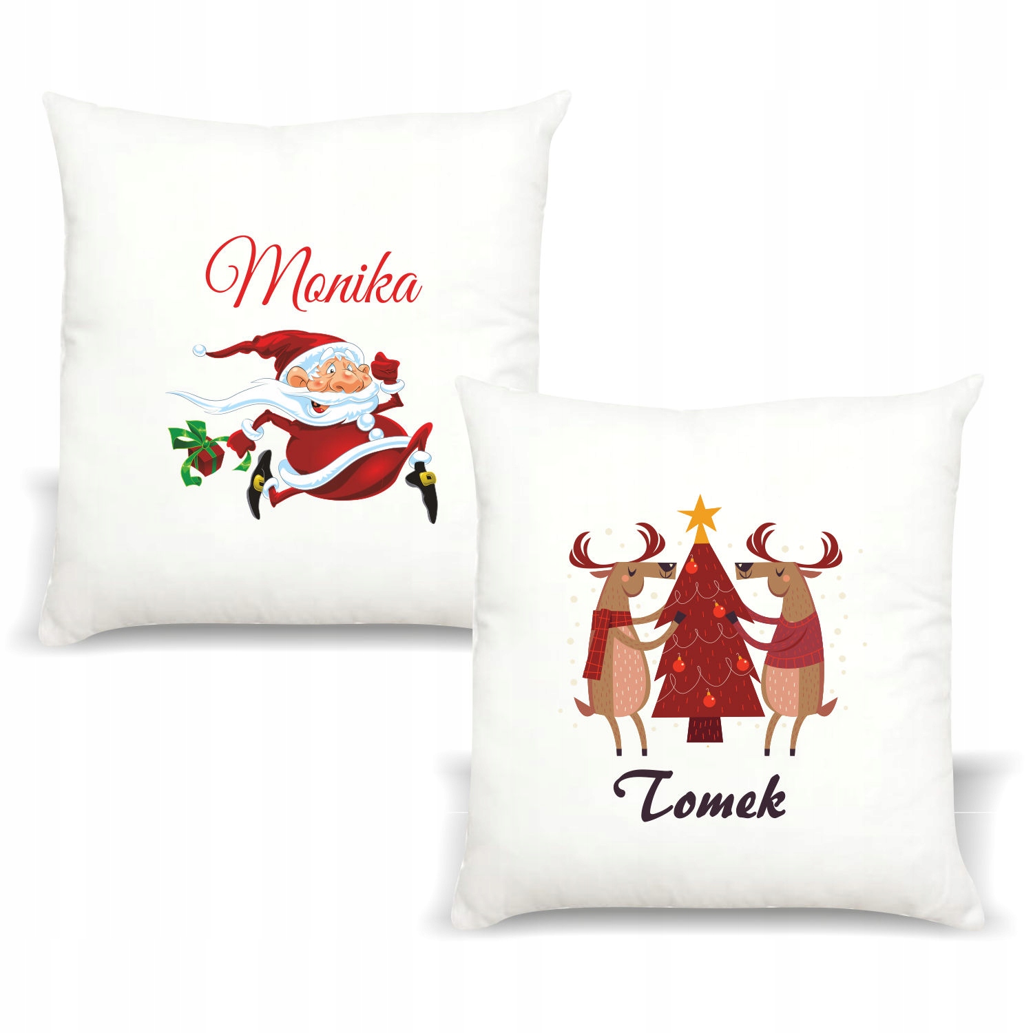 Poduszka z nadrukiem PREZENT ŚWIĄTA MIKOŁAJ