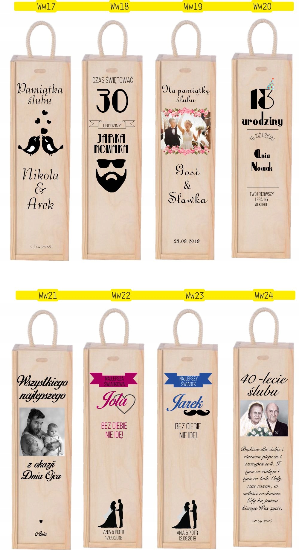 SKRZYNKA NA WINO prezent na wieczór panieński