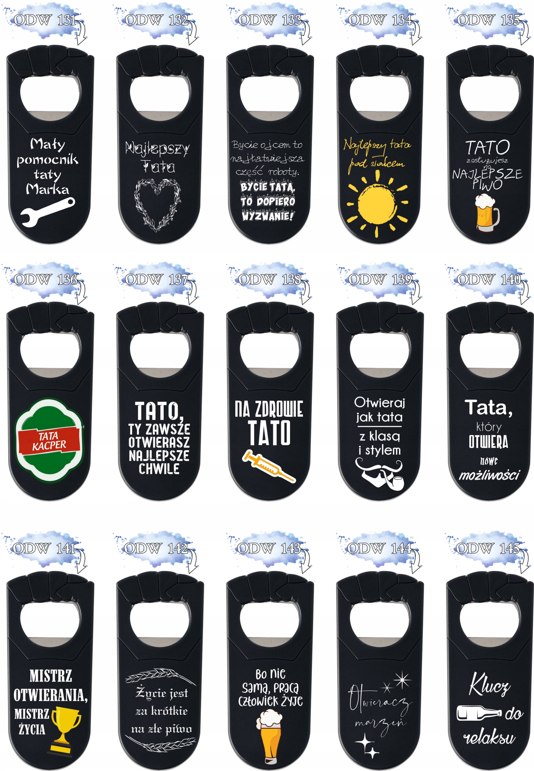 OTWIERACZ do piwa NADRUK UV podziękowanie na urodziny OSIEMNASTKĘ