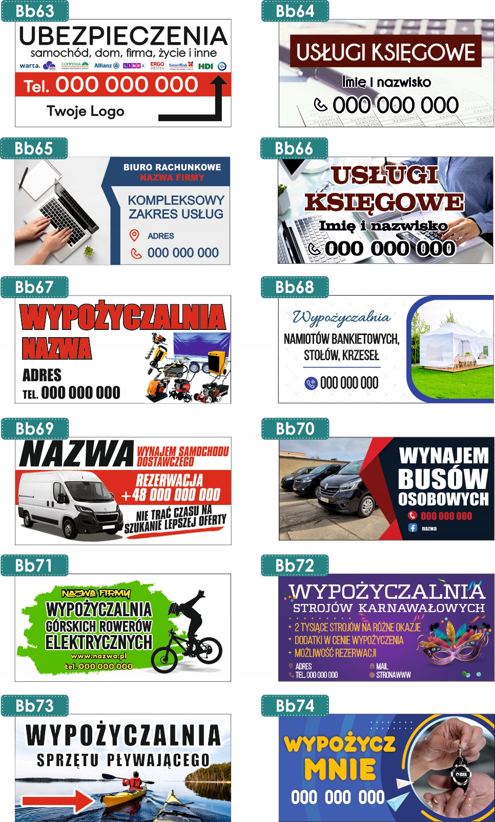 BANER REKLAMOWY projekt 130x80 cm KLIMATYZACJA