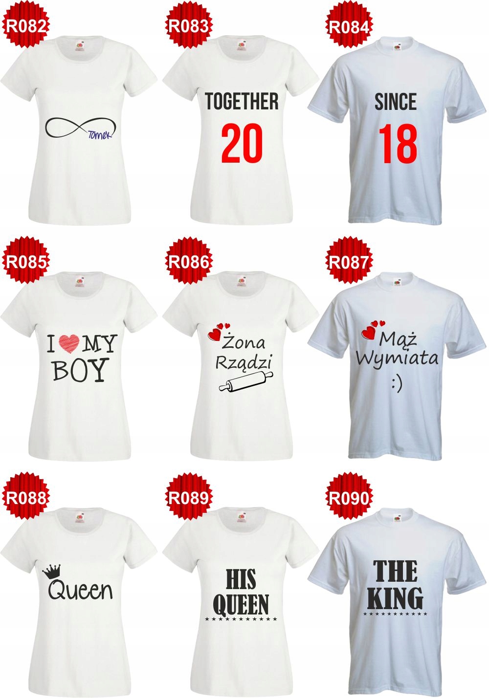 KOSZULKA t-shirt dla zakochanych MRS always RIGHT