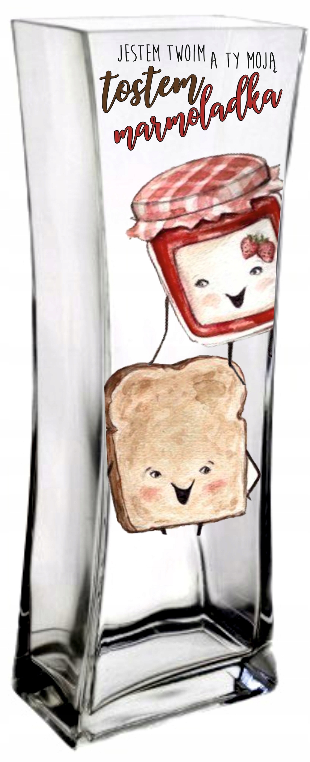 Elegancki wazon nadruk Walentynki Dzień Kobiet