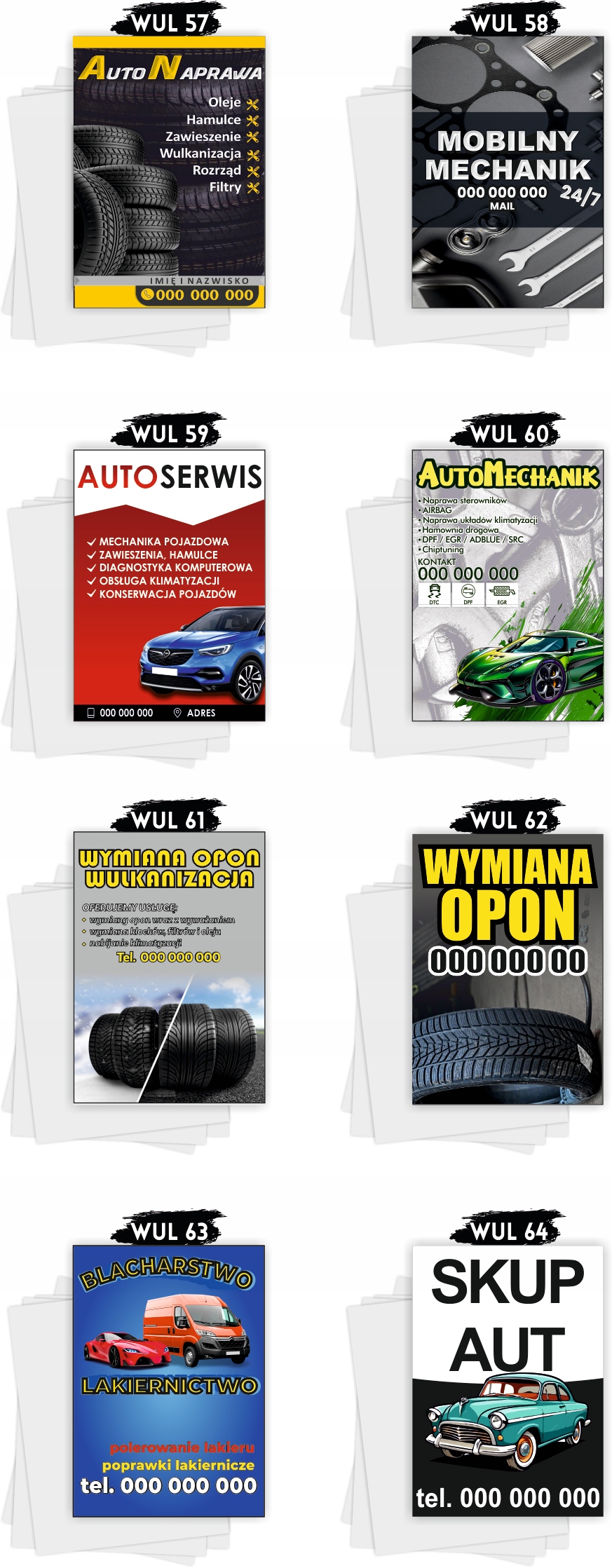 Ulotki A5 reklamowe firmowe 1000 szt dużo wzorów OBIADY DOMOWE