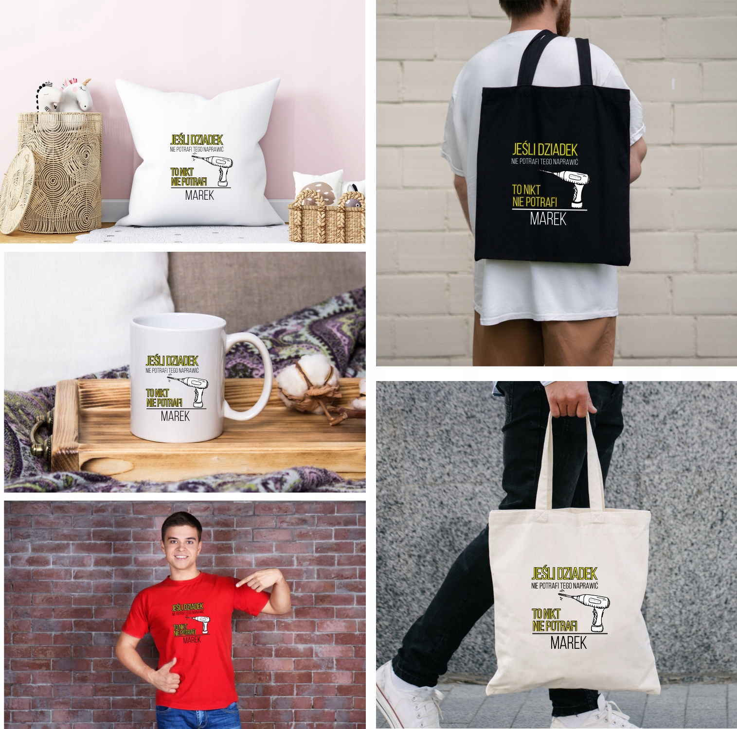 Kubek z nadrukiem napis PREZENT dla DZIADKA