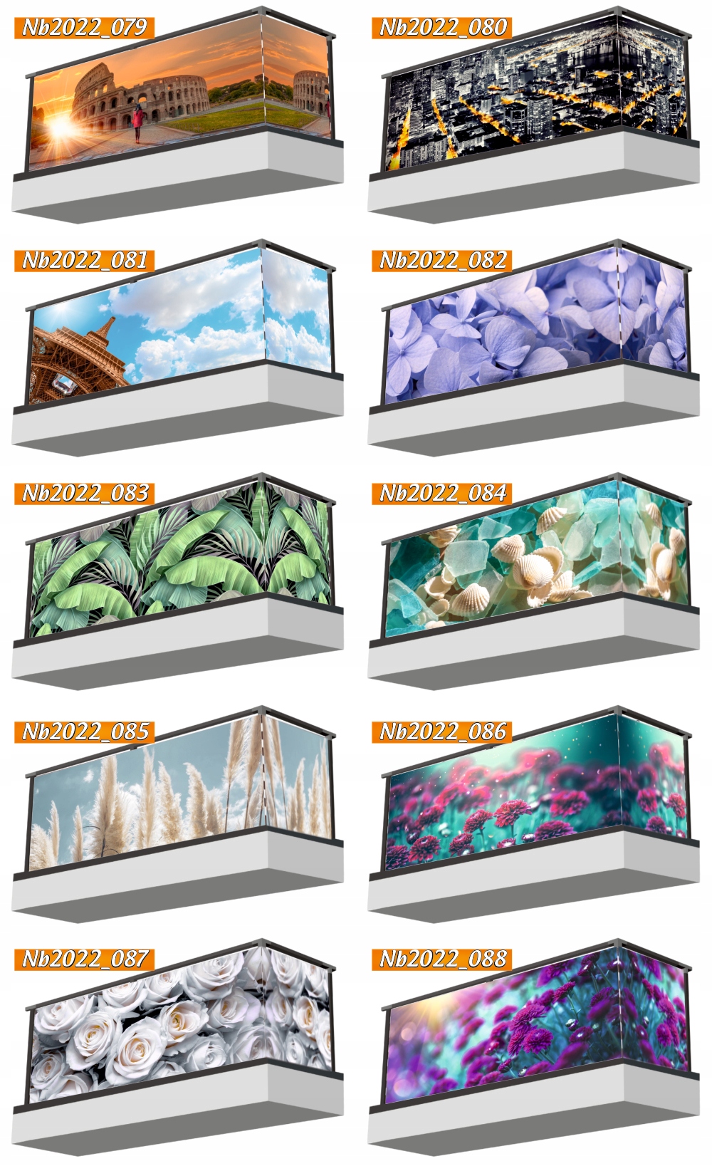 Osłona na balkon LAS WE MGLE brzozy NATURA TANIO