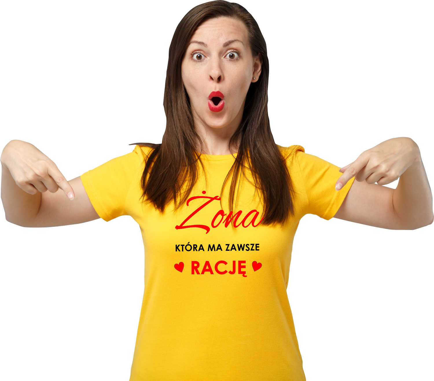 Koszulka T-shirt z nadrukiem PREZENT dla NIEJ ŻONA