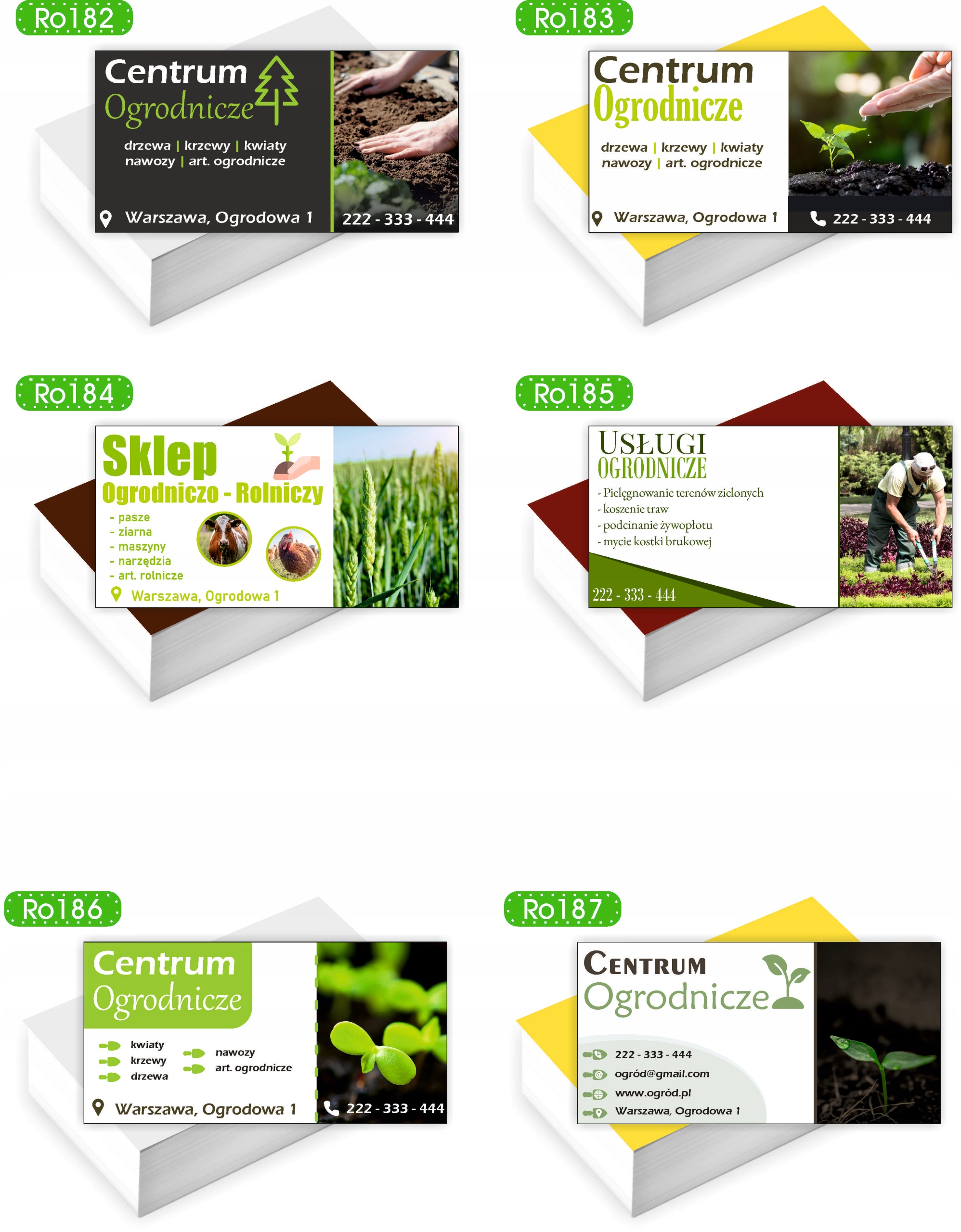 Wizytówki firmowe reklamowe 100szt różne wzory duży wybór FIRMA SPRZĄTAJĄCA