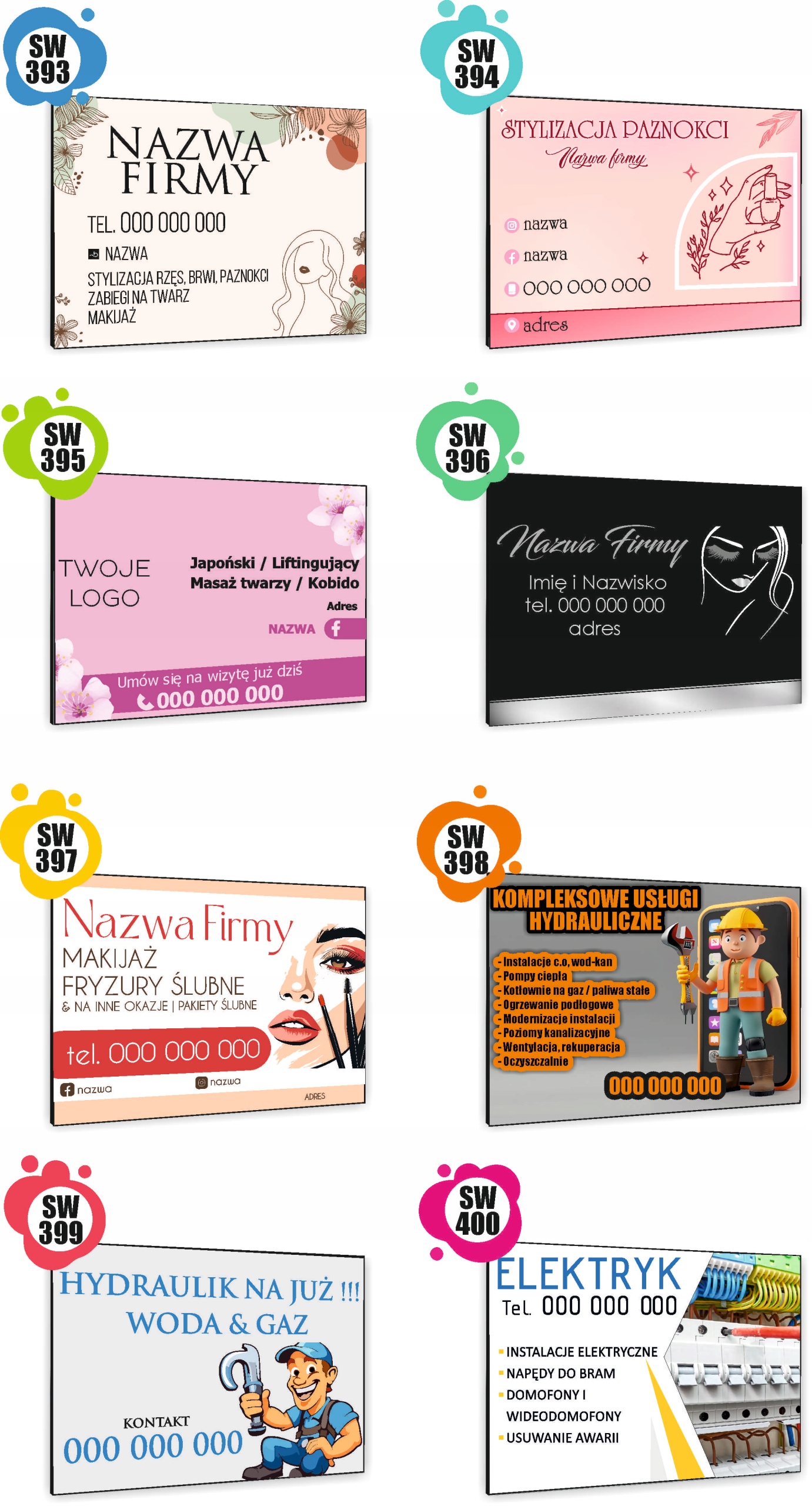 TABLICZKA REKLAMOWA szyld z dibondu nadruk 40x30 cm jaja wiejskie