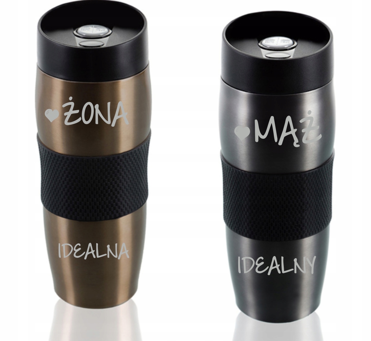 Kubek termiczny z grawerem dla Par mąż żona