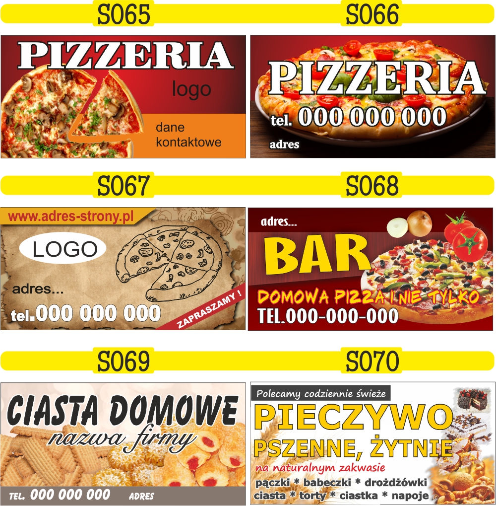 Gotowe banery BANER SKLEP SPOŻYWCZY projekt 130cm