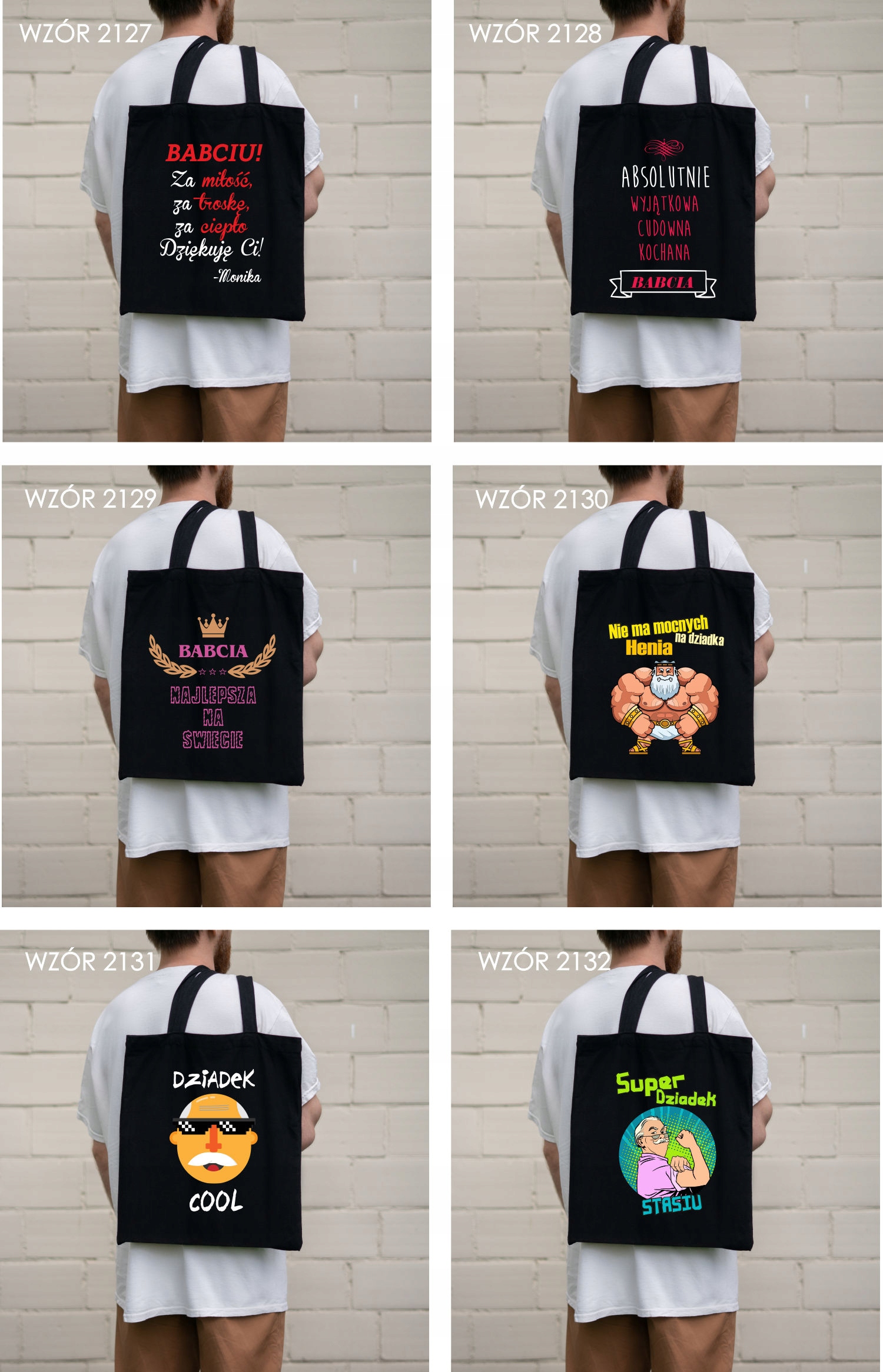 Eko Torba z imieniem PREZENT dla babci KOCHANA