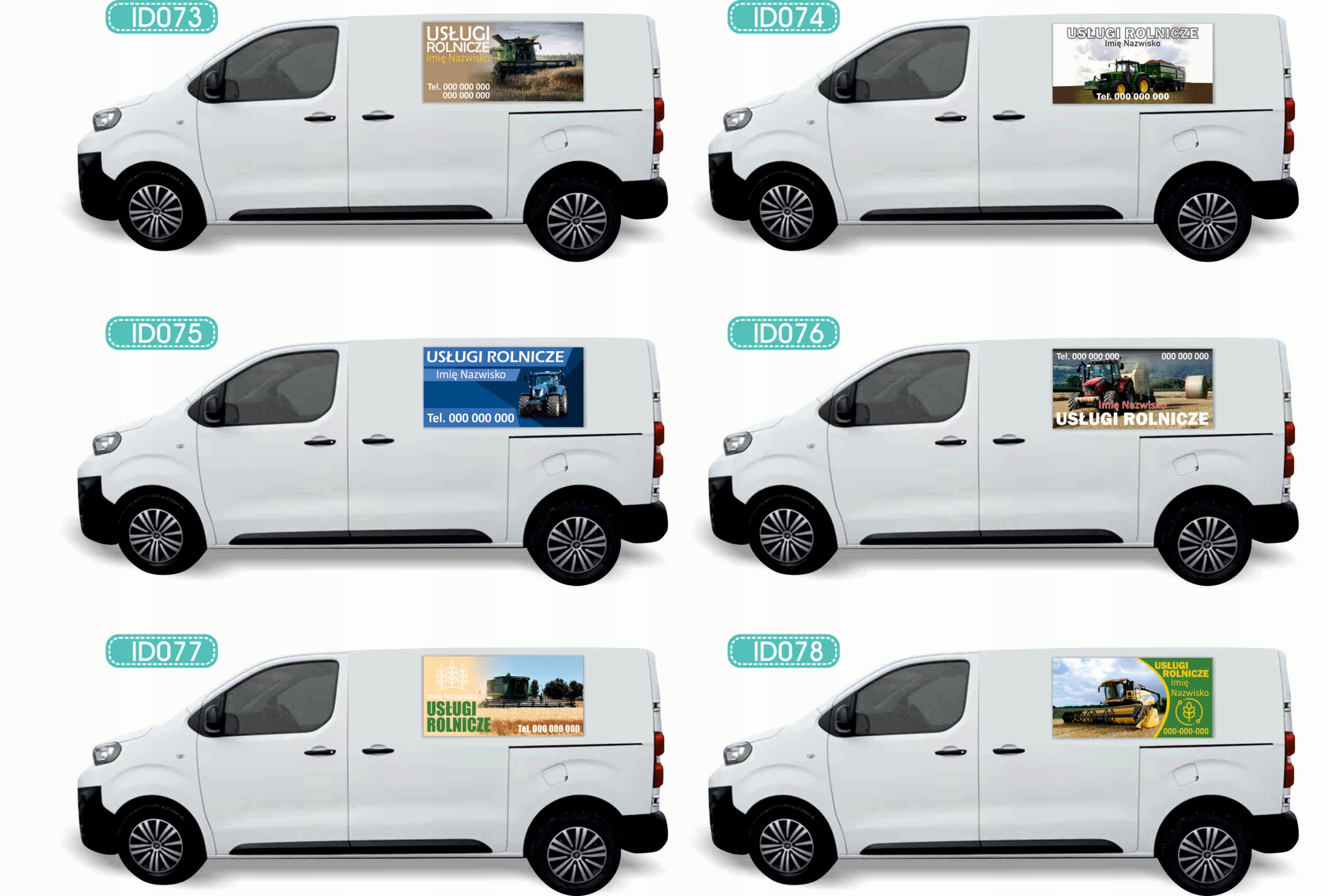 Reklama Naklejka na samochód RÓŻNE WZORY do wyboru UBEZPIECZENIA