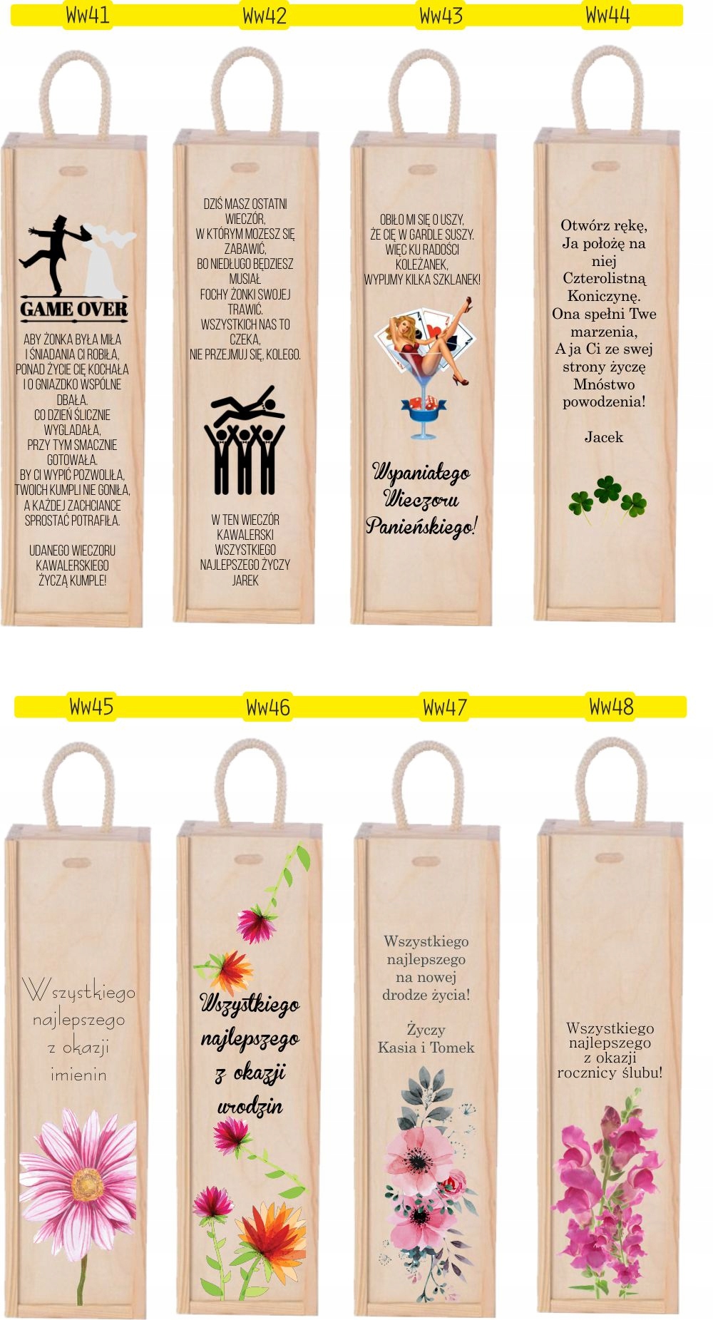 SKRZYNKA NA WINO prezent na wieczór panieński