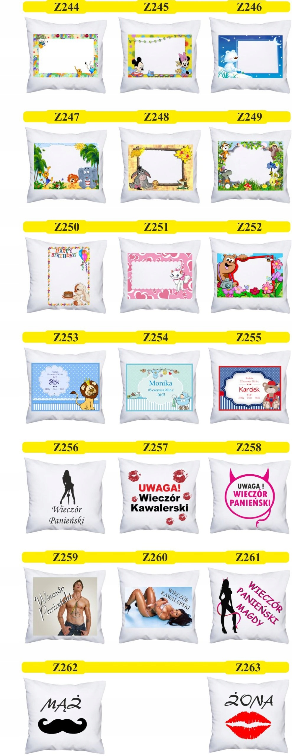 Foto PODUSZKA Prezent rocznica ślubu 10,20,30,40