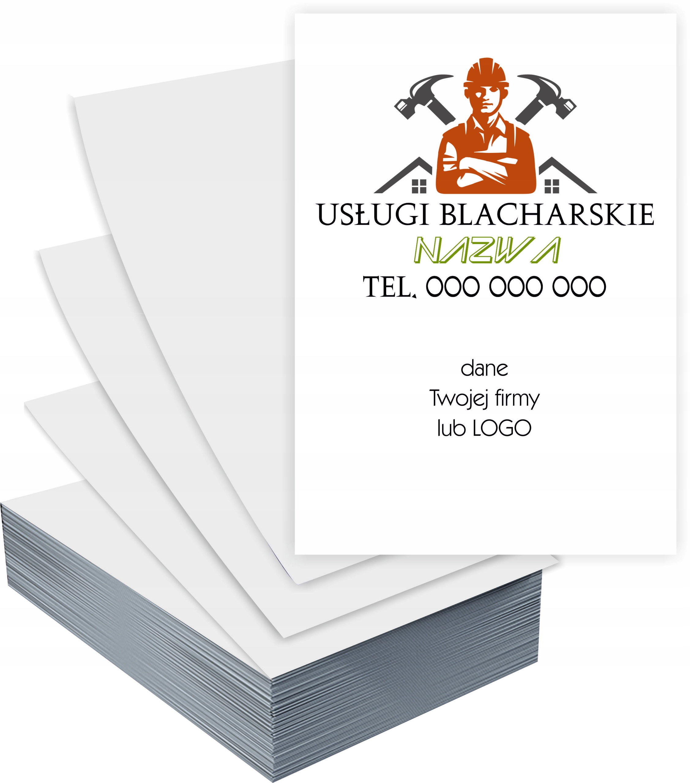 Ulotki A4 5000 sztuk firmowe reklamowe BLACHARSKIE USŁUGI+ PROJEKT GRATIS
