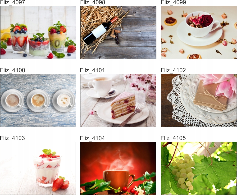 FOTOTAPETA kuchenna KAWA KUBEK KRÓLIK RYSUNEK