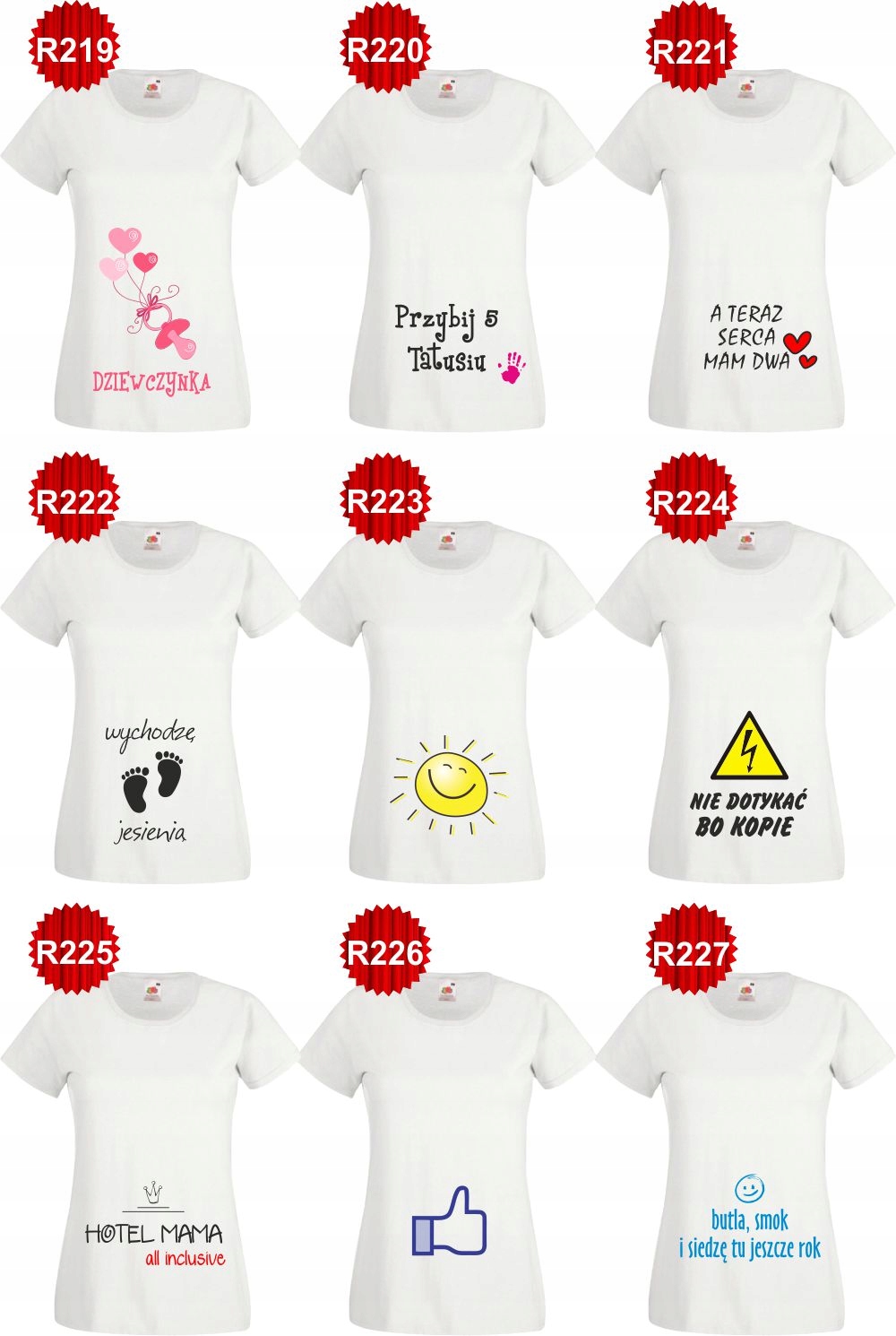 Koszulka T-SHIRT tekst Małej Mi JESTEM KOBIETĄ