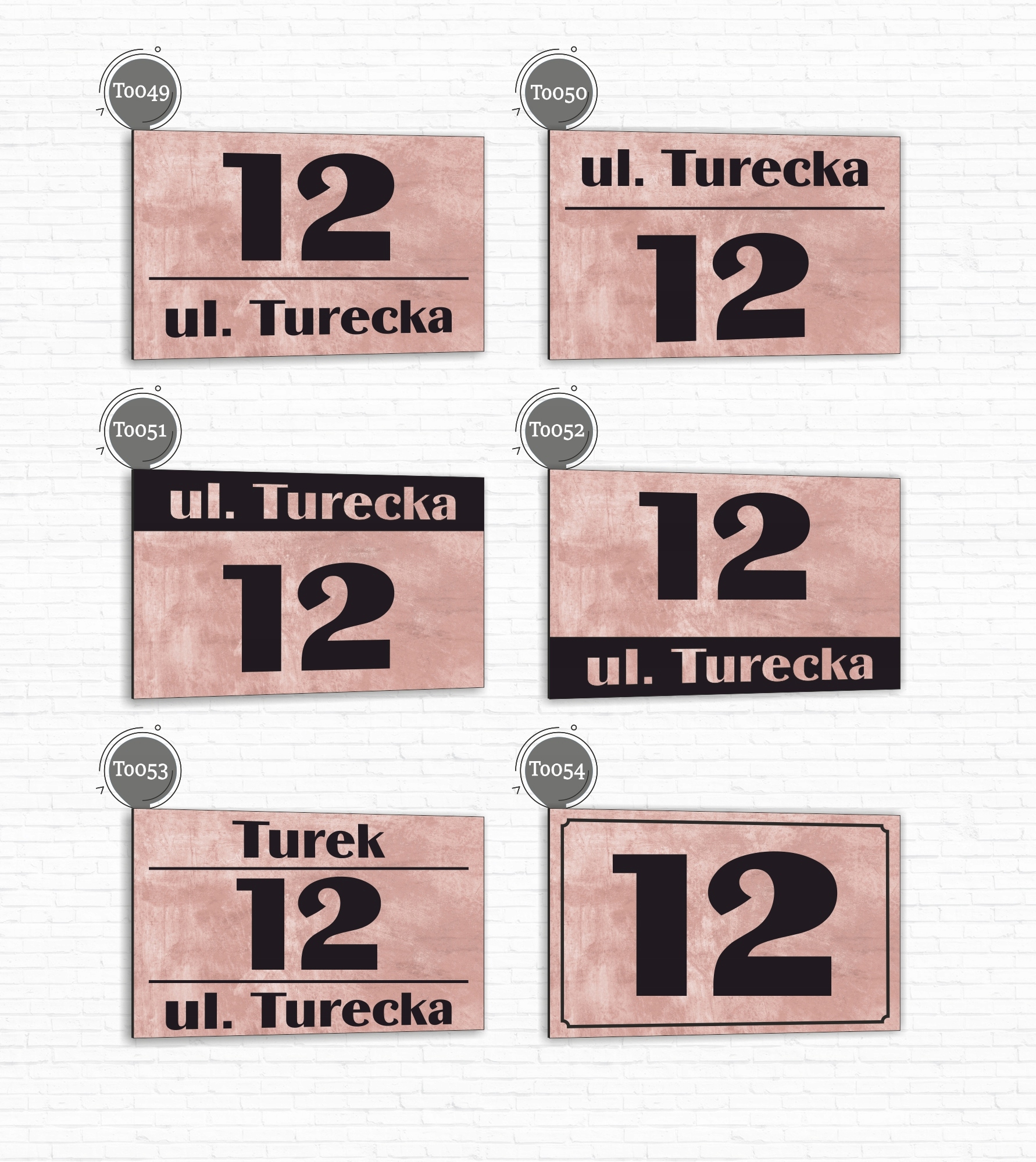 Tabliczka adresowa Numer domu Tablica adres posesji Metal ALUMINIUM 30x20cm