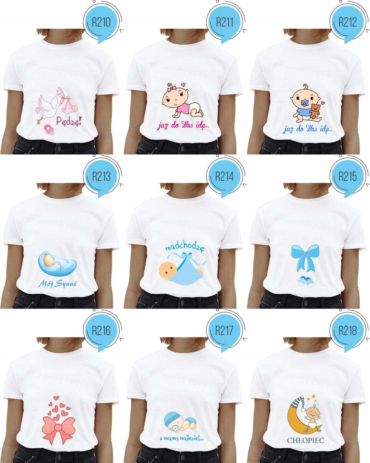 Koszulka ciążowa nadruk USG