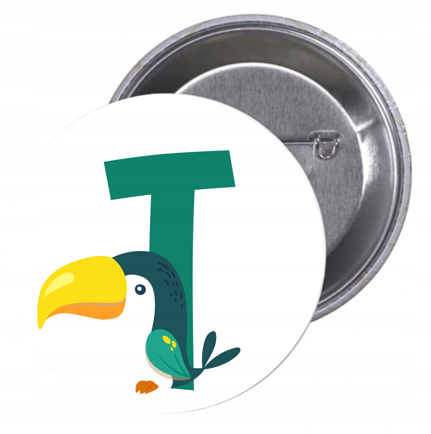 Przypinki buttony LITERKI DLA DZIECI - T