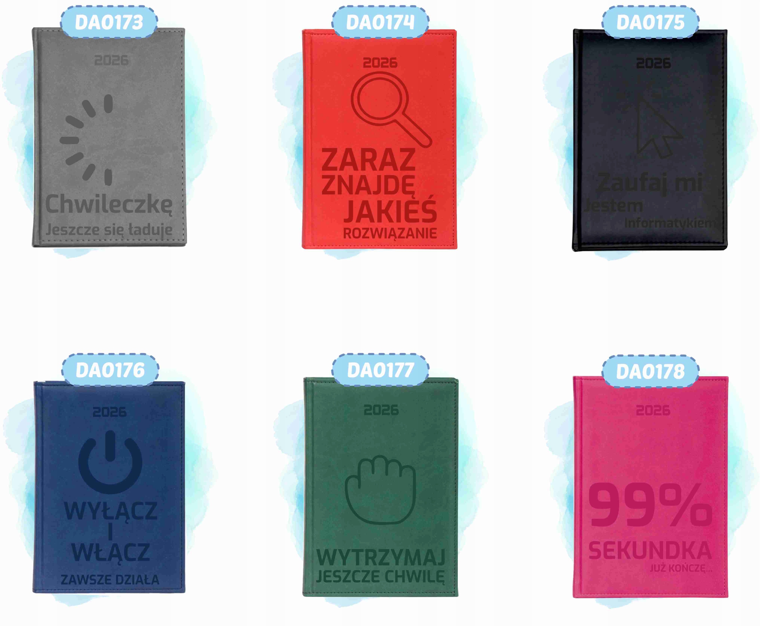 duży KALENDARZ A4 2026 twój napis IMIĘ Planer dzienny Z GRAWEREM