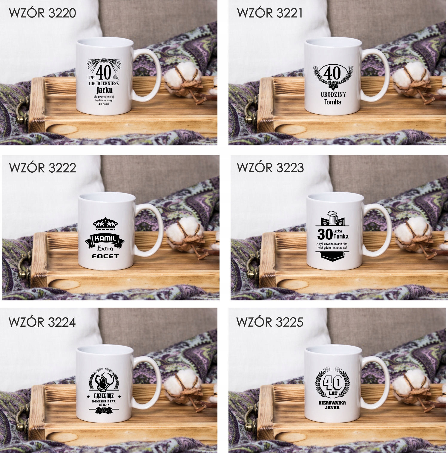 Kubek z nadrukiem DZIEŃ DOBRY KOCHAM CIĘ