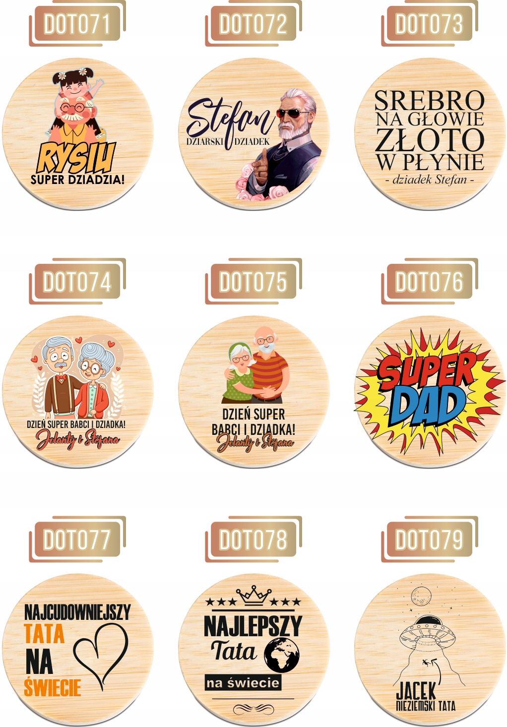 OTWIERACZ do piwa DREWNIANY personalizacja TWÓJ NAPIS PIWI DZWONI MUSZĘ IŚĆ