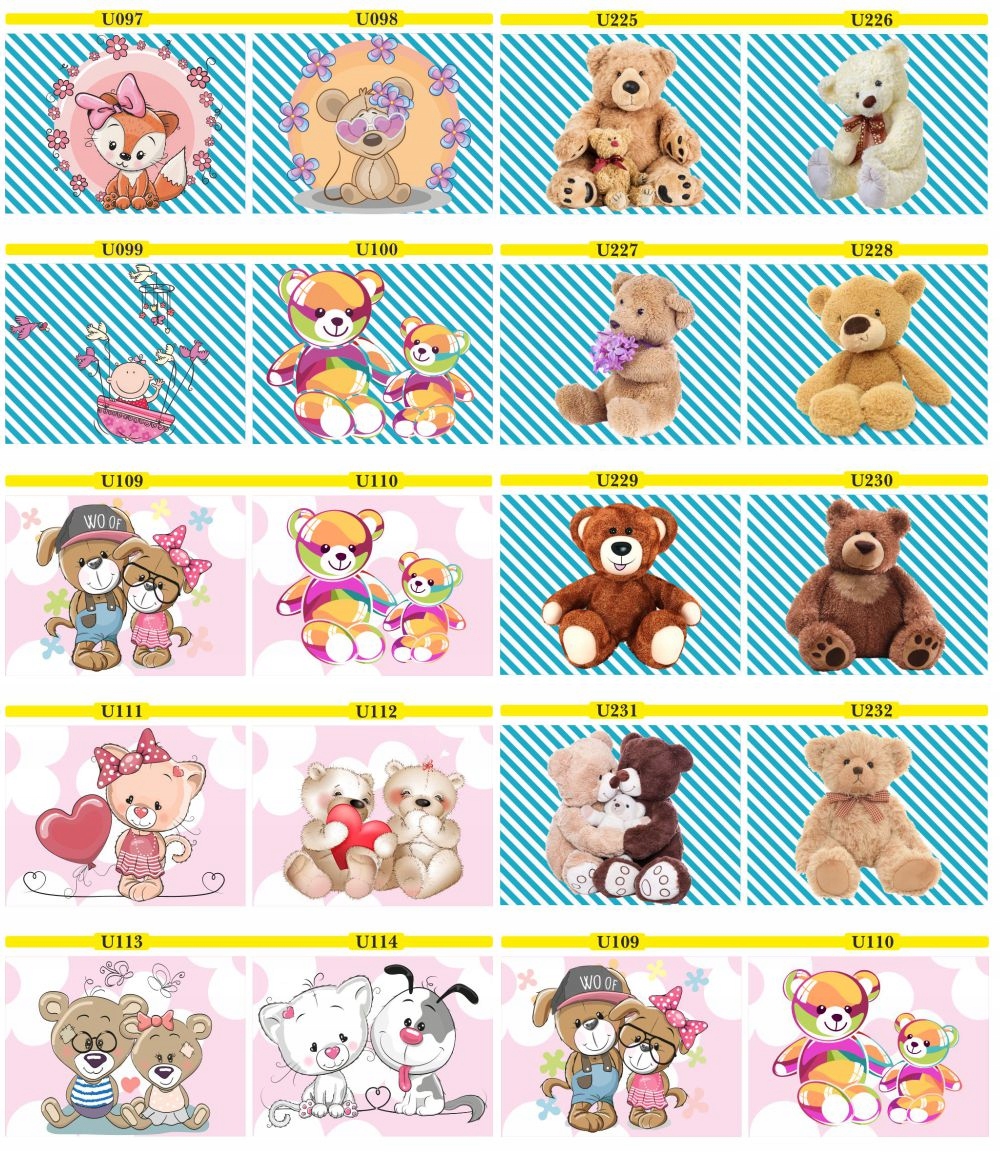 FOTOTAPETA 3d dla dzieci miś misie pluszaki sówki