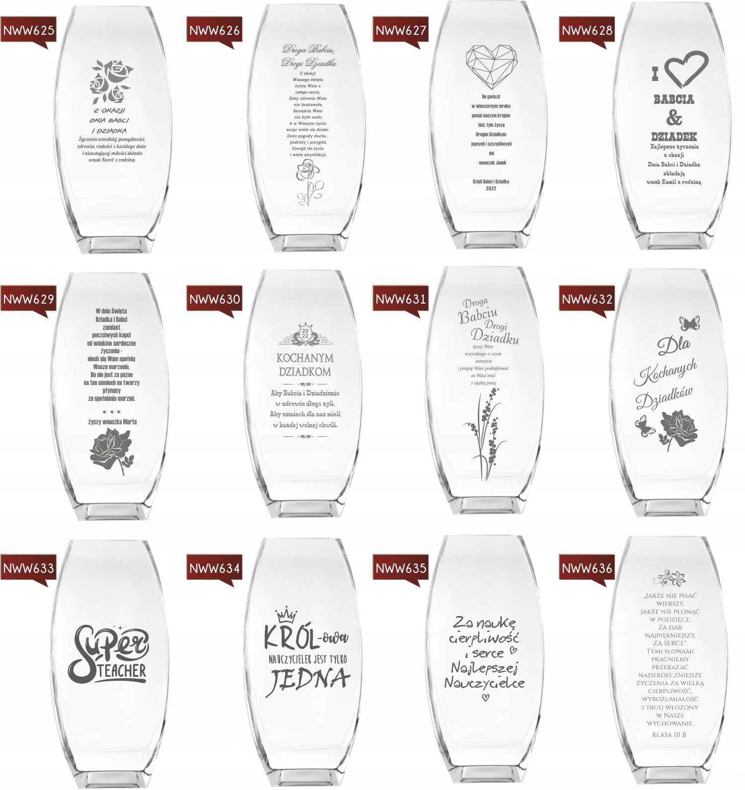 Wazon z grawer PREZENT pamiątka 1 Komunii Świętej