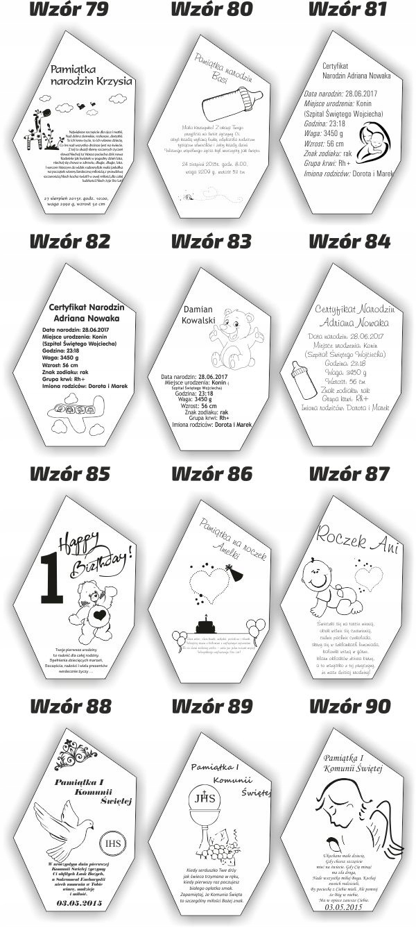 Statuetka prezent na 18-tkę chrzciny ślub z plexi