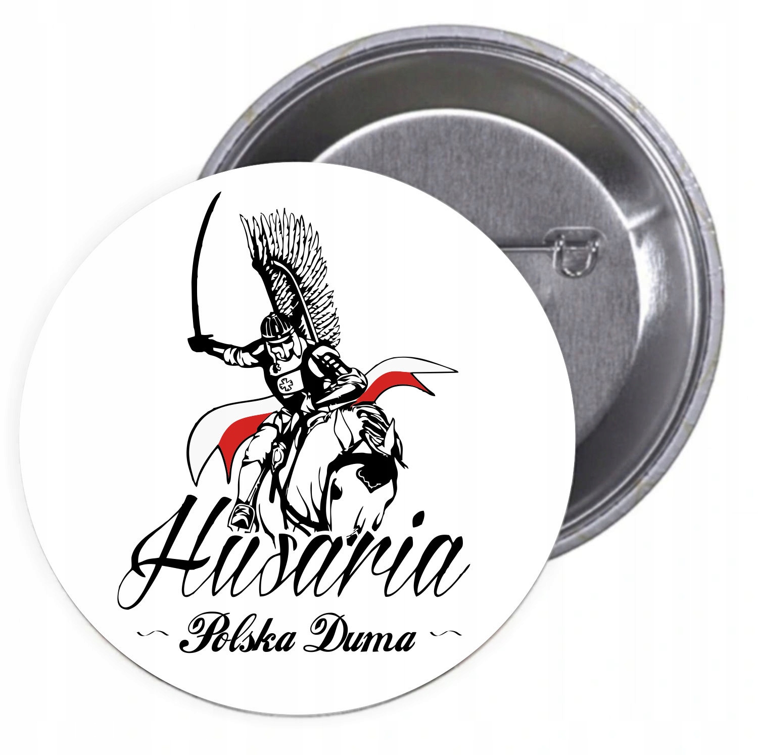 Przypinki buttony HUSARIA POLSKA DUMA SUPER JAKOŚĆ