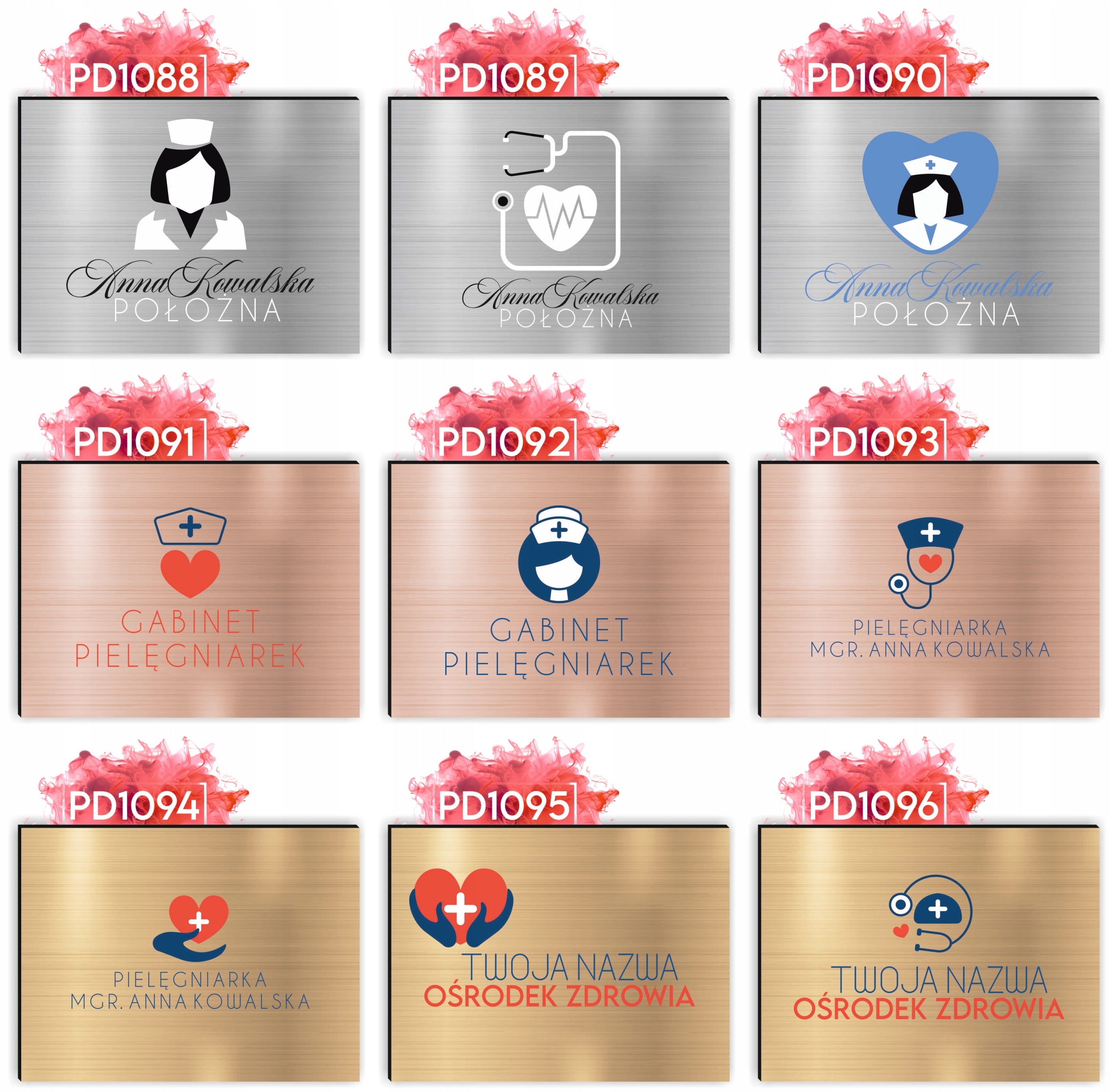 nadruk UV dibond TABLICZKA 30x20 CM lekarska LOGO RZECZNIK PRAW PACJENTA